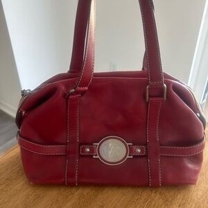 Michael Kors Red Leather Handbag Excellent Condition inside and out